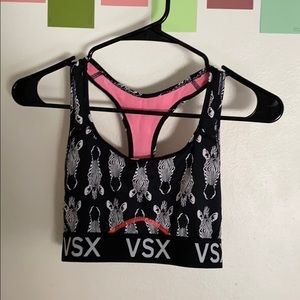 Victoria Secret Zebra Sports Bra size: small